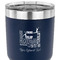 Gymnastics with Name/Text 30 oz Stainless Steel Ringneck Tumbler - Navy - CLOSE UP