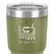 Gymnastics with Name/Text 30 oz Stainless Steel Ringneck Tumbler - Olive - Close Up