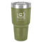 Gymnastics with Name/Text 30 oz Stainless Steel Ringneck Tumbler - Olive - Front