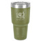 Gymnastics with Name/Text 30 oz Stainless Steel Tumbler - Olive - Single-Sided