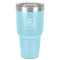 Gymnastics with Name/Text 30 oz Stainless Steel Ringneck Tumbler - Teal - Front