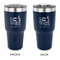 Gymnastics with Name/Text 30 oz Stainless Steel Ringneck Tumblers - Navy - Double Sided - APPROVAL