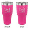 Gymnastics with Name/Text 30 oz Stainless Steel Ringneck Tumblers - Pink - Double Sided - APPROVAL
