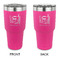 Gymnastics with Name/Text 30 oz Stainless Steel Tumbler - Pink - Double Sided