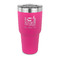 Gymnastics with Name/Text 30 oz Stainless Steel Ringneck Tumblers - Pink - FRONT