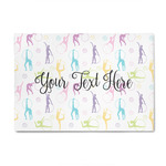 Gymnastics with Name/Text 4' x 6' Indoor Area Rug