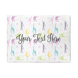 Gymnastics with Name/Text Area Rug (Personalized)