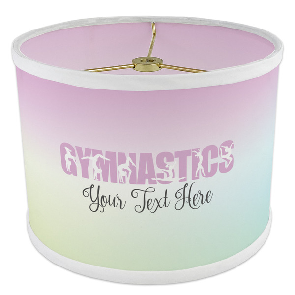 Gymnastics with Name/Text 8" Drum Lampshade - ANGLE Poly-Film