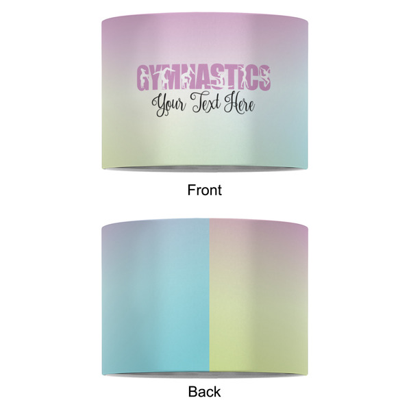 Gymnastics with Name/Text 8" Drum Lampshade - APPROVAL (Fabric)