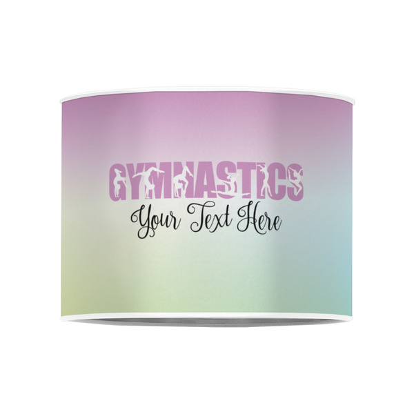 Gymnastics with Name/Text 8" Drum Lampshade - FRONT (Poly Film)