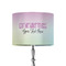 Gymnastics with Name/Text 8" Drum Lampshade - ON STAND (Fabric)