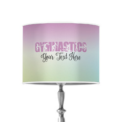 Gymnastics with Name/Text 8" Drum Lamp Shade - Poly-film