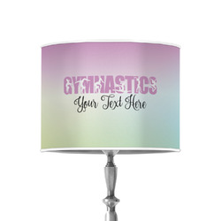 Gymnastics with Name/Text 8" Drum Lamp Shade - Poly-film
