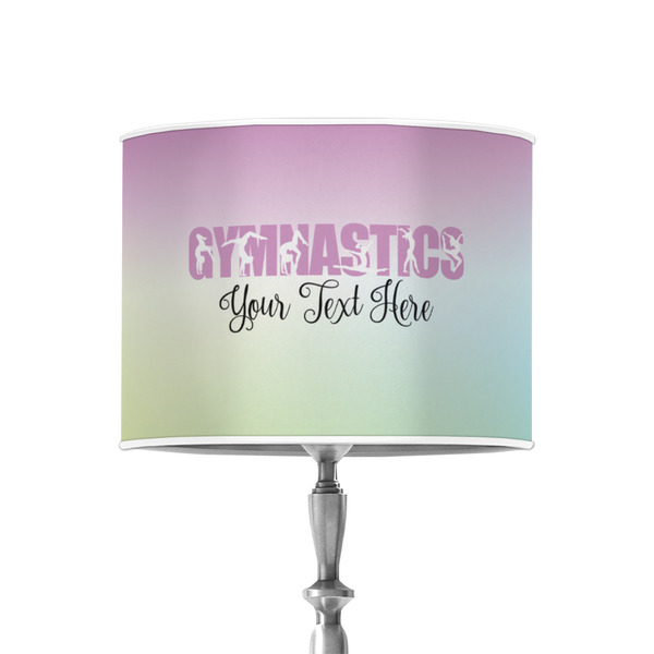 Gymnastics with Name/Text 8" Drum Lampshade - ON STAND (Poly Film)