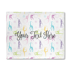 Gymnastics with Name/Text 8' x 10' Patio Rug
