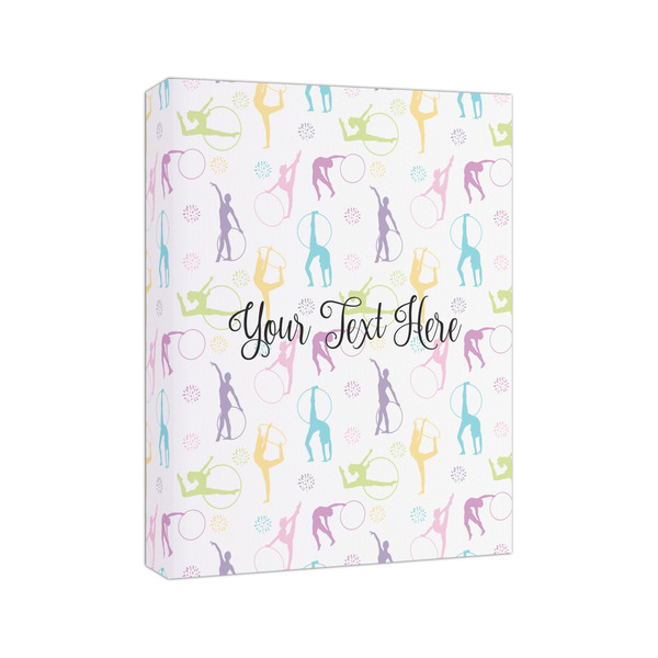 Gymnastics with Name/Text 8x10 - Canvas Print - Angled View