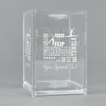 Gymnastics with Name/Text Acrylic Pen Holder