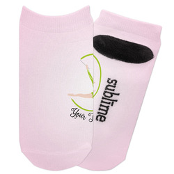 Gymnastics with Name/Text Adult Ankle Socks (Personalized)