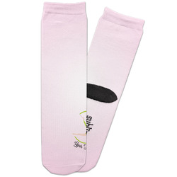 Gymnastics with Name/Text Adult Crew Socks (Personalized)