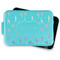 Gymnastics with Name/Text Aluminum Baking Pan - Teal Lid - FRONT w/ lid off