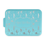 Gymnastics with Name/Text Aluminum Baking Pan with Teal Lid
