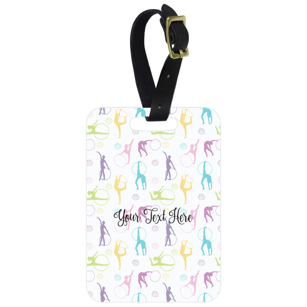 Custom Gymnastics with Name/Text Metal Luggage Tag