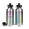 Gymnastics with Name/Text Aluminum Water Bottle - Front and Back