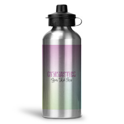 Gymnastics with Name/Text Water Bottles - 20 oz - Aluminum