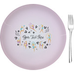 Gymnastics with Name/Text 8" Glass Appetizer / Dessert Plates - Single or Set (Personalized)