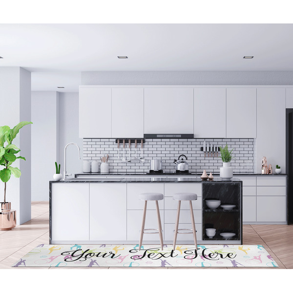 Gymnastics with Name/Text Area Rug Sizes