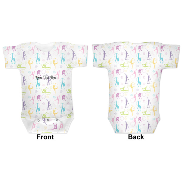 Gymnastics with Name/Text Baby Bodysuit Approval