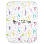 Gymnastics with Name/Text Baby Swaddling Blanket (Personalized)
