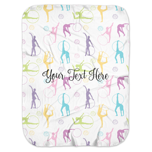 Custom Gymnastics with Name/Text Baby Swaddling Blanket (Personalized)
