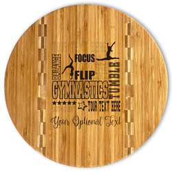Gymnastics with Name/Text Bamboo Cutting Board