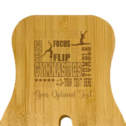 Gymnastics with Name/Text Bamboo Salad Mixing Hand