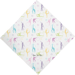 Gymnastics with Name/Text Dog Bandana Scarf
