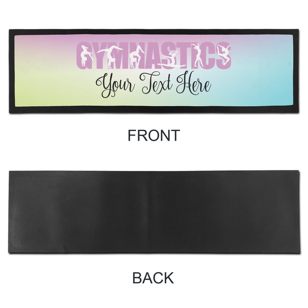 Gymnastics with Name/Text Bar Mat - Large - APPROVAL