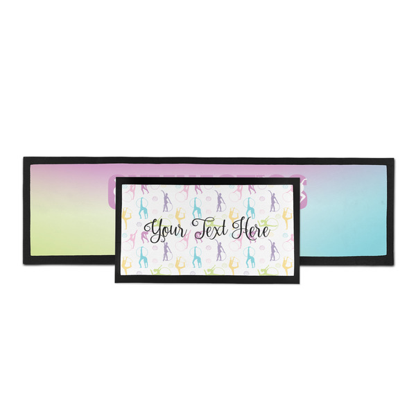 Gymnastics with Name/Text Bar Mat - Parent Main