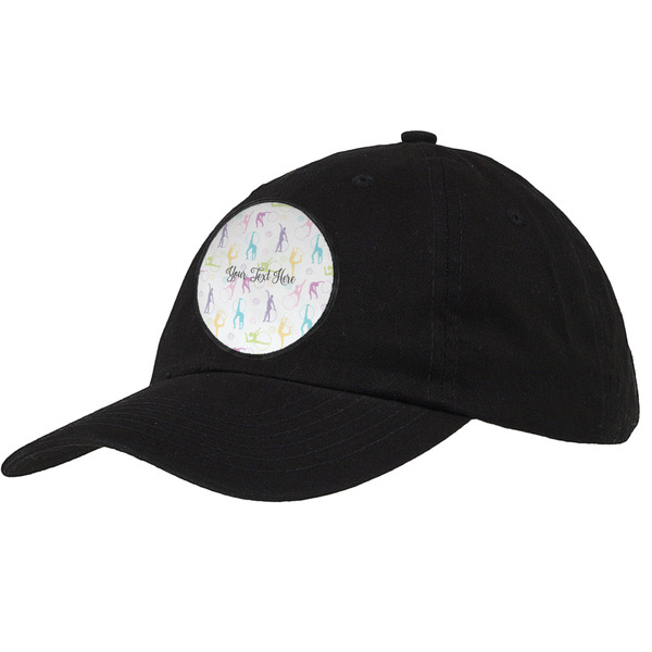 Custom Gymnastics with Name/Text Baseball Cap - Black