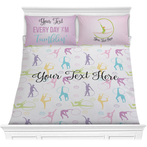 Custom Gymnastics with Name/Text Comforters (Personalized)