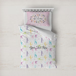 Gymnastics with Name/Text Duvet Cover Set - Twin (Personalized)