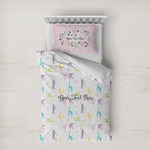 Gymnastics with Name/Text Duvet Cover Set - Twin XL (Personalized)