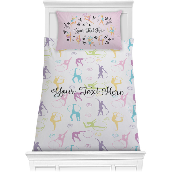 Custom Gymnastics with Name/Text Comforter Set - Twin XL (Personalized)