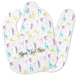 Gymnastics with Name/Text Baby Bib
