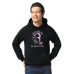 Gymnastics with Name/Text Hoodie - Black