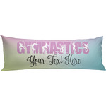 Gymnastics with Name/Text Body Pillow Case (Personalized)