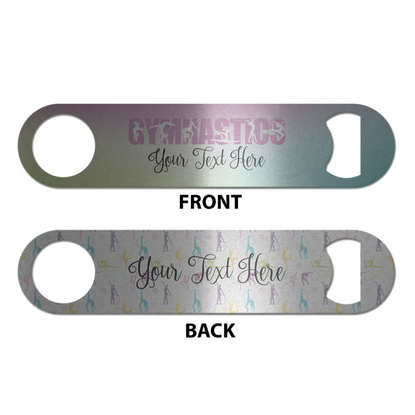 Gymnastics with Name/Text Bottle Opener - Front & Back