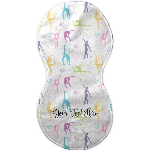 Gymnastics with Name/Text Burp Peanut Shaped Flat