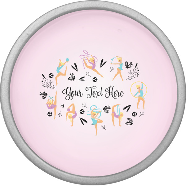 Gymnastics with Name/Text Cabinet Knob - Nickel - Front