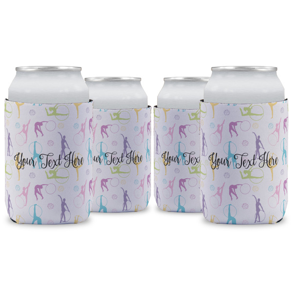Custom Gymnastics with Name/Text Can Cooler (12 oz) - Set of 4